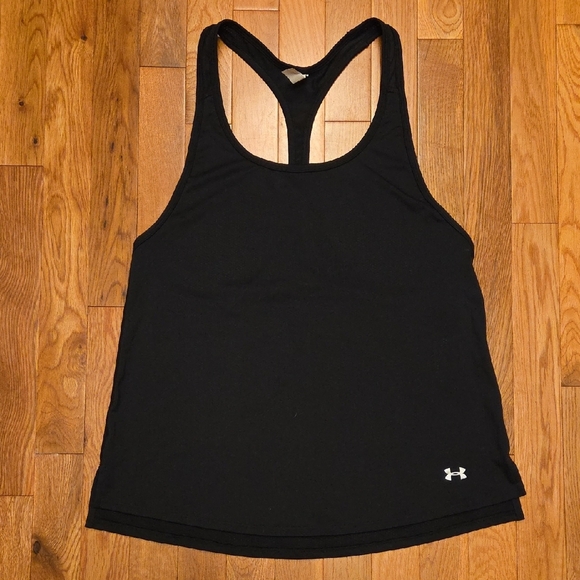 Under Armour Tops - Under Armour Women's Black Racerback Tank Top Loose Fit Size S
